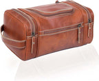 VC VINTAGE COUTURE Leather Toiletry Bag by VCVINTAGECOUTURE