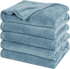 PHF Oversized King Fleece Blanket 120"x120", No Shed No Pilling Big Soft Blanket by PHF