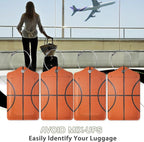 2 Pcs Basketball Texture Luggage Tags, Cruise Luggage Tag - Image 5