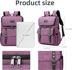 YALUNDISI Vintage Backpack Travel Laptop Backpack - Image 5