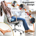 BLACK+DECKER Cooling Gel Lumbar Memory Foam Cushion – Ergonomic Back Support - Image 5