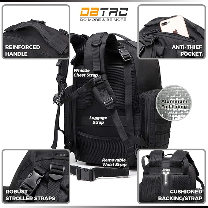 Diaper Bag Backpack for Dad, DBTAC Large Baby Nappy Bag for Men w/Changing Mat - Image 9