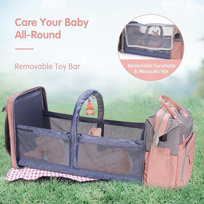 DERJUNSTAR Diaper Bag Backpack – Large Capacity Baby Diaper Bag - Image 4