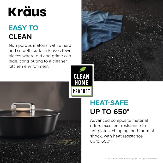 KRAUS Bellucci Workstation 33 in. Drop In Single Bowl Granite Kitchen Sink in - Image 11