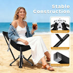 Compact Camping Chair, Portable Comfortable Camping Chair - Image 3