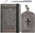 Passport Holder With Luggage Tag Travel Essentials Passport Cover Wallet RFID by PASCACOO