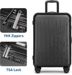 KYME Suitcase Hardshell With Double Spinner Wheels, PC+ABS TSA Lock Travel - Image 2