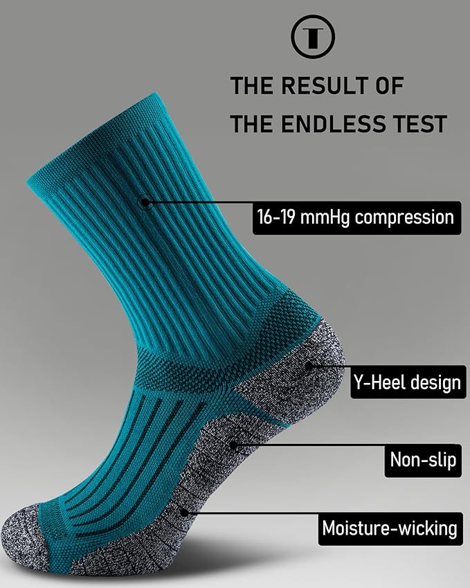 Elite Cushioned Compression Mid-crew Socks 4-Pack - Image 4