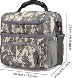 FlowFly Double Layer Cooler Insulated Lunch Bag Adult Lunch Box Large Tote Bag - Image 3