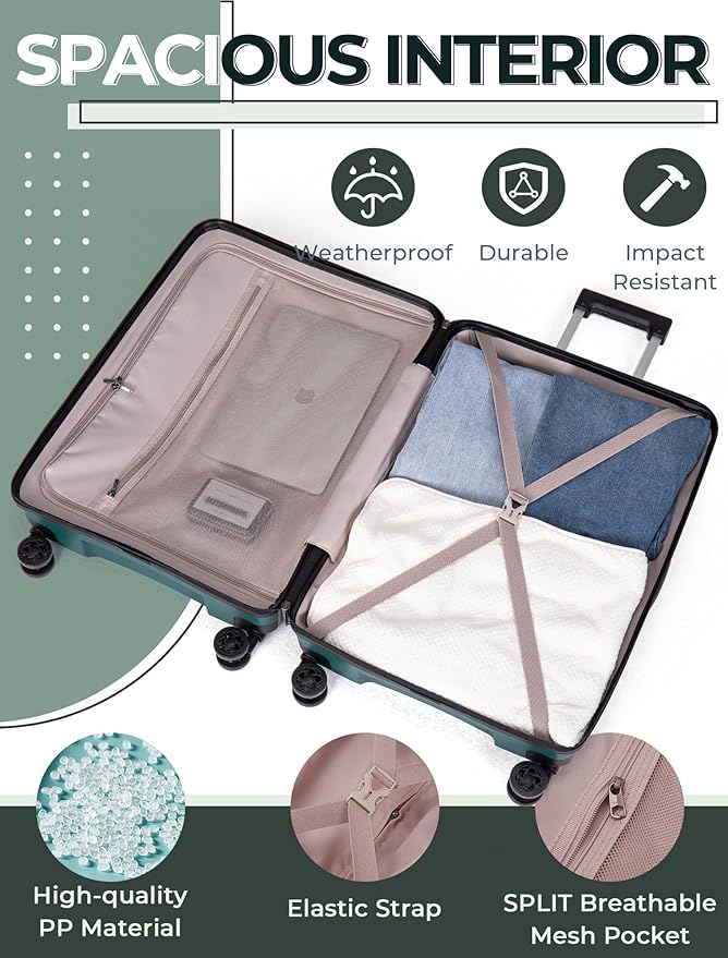Luggage Sets 5 Piece, Suitcases - Image 6