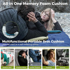 ATEPA Inflatable Stadium Seat Cushion, Self-Inflating Memory Foam Stadium Seats - Image 4