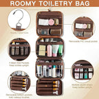 Elviros Hanging Toiletry Bag for Men Travel Essentials 3-in-1 Large Waterproof - Image 4