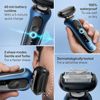 Braun Electric Shaver for Men, Series 6 6120s, Wet & Dry Shave, Turbo & Gentle - Image 3