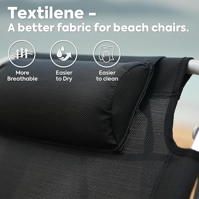 ICECO Backpacking Beach Chairs for Adults, 5 Positions Reclining, Heavy Duty - Image 3
