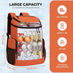 Maelstrom Backpack Cooler, 36 Can Cooler Backpack, Soft Cooler Bag Insulated - Image 4