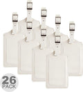 8 Pack Leather Luggage Travel Bag Tags by Travelambo by Travelambo