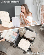Chomeiu Makeup Bag with LED Mirror, Cute Cosmetic Bags Birthday Gifts - Image 7