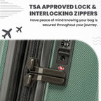 Rails Expandable Hardside Upright Suitcase with 360° Spinner Wheels (Sage / Medium Checked)