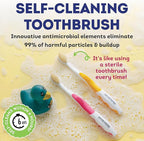 MOUTHWATCHERS Soft Childrens Flossing Manual Toothbrush, Value Pack of 4 - Image 4