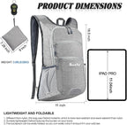 Seektop 20L Hiking Backpack Ultra Lightweight Waterproof Travel Backpack - Image 2