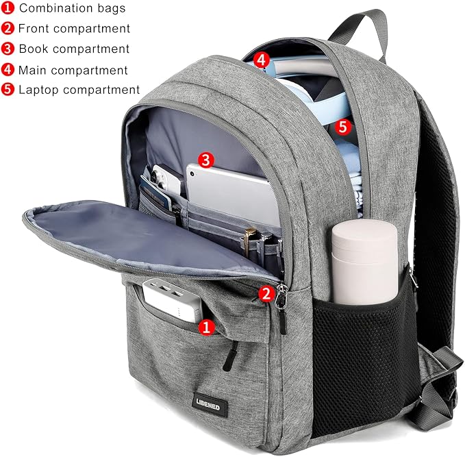 School Backpack for Teen Boys and Girls, - Image 2