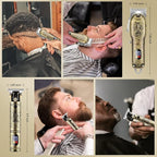 Hair Clippers Set for Men with Beard Trimmer,Professional Cordless Hair Trimmer for Men,Barber Kit Professional for Man Haircutting Machine with LED Display,Father's Day Gifts