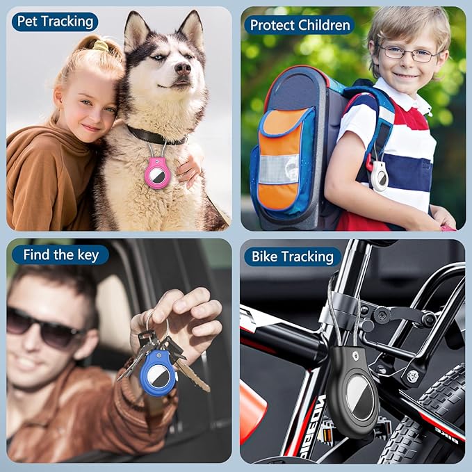Waterproof Airtag Holder, 4 Pack Airtag Case - Image 6