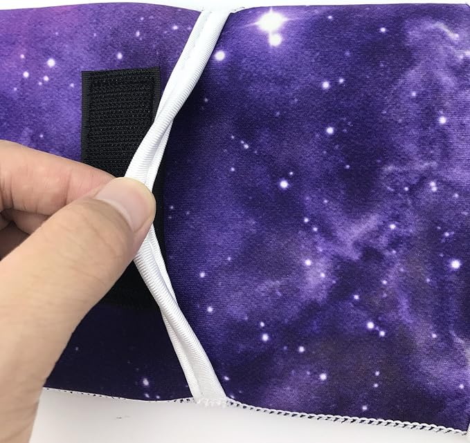 Wanty Hair Straighteners Case with Fastener - Neoprene Curling Iron Holder Flat Iron Curling Wand Travel Cover Case Bag PouchShield Curling Iron Cover - Flat Iron Travel Pouch (Purple Sky)