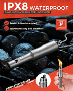 3-in-1 Fire Starter Survival Tool -Titanium Emergency Whistle, Kerosene Lighter - Image 4