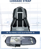 LOVEVOOK 17 inch DarkGrey Travel Laptop Backpack - Image 4