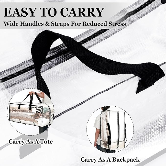 4 Pcs 24 Gallon Large Moving Bags - Image 3