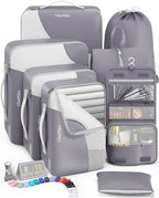 8 Set Packing Cubes for Travel, Gifts for Men, Anti-Tearing Suitcase Organizer by OlarHike