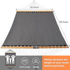 SUNCREAT Portable Double Outdoor Hammock, 450lbs Capacity, Quick Dry 2 Person - Image 6