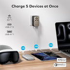 MOMAX Universal Travel Adapter, 120W GaN Fast International Power Adapter - Image 4