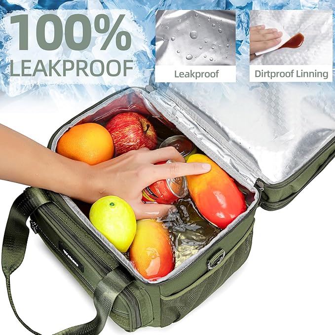 Weitars Tactical Lunch Box, Insulated Lunch Box, Large Expandable Heavy Duty - Image 6