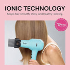 L'ANGE HAIR PowerStyle Turbo Ionic Hair Dryer | 1875 Watt Professional Blow Dryer with Diffuser & Concentrator | Multiple Heat & Speed Settings for Fast Drying | Salon-Grade Styling Tools, Blue