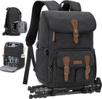 RAINSMORE Camera Bag Backpack for DSLR/SLR Mirrorless 15.6 Inch Laptop Camera by RAINSMORE