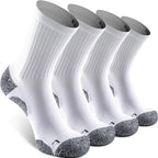 Elite Cushioned Compression Mid-crew Socks 4-Pack by Sitoisbe