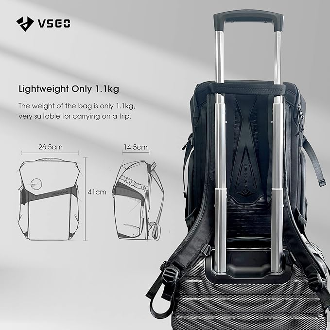 VSGO Black Snipe Camera Backpack 16L – Lightweight 1.1kg Professional DSLR/SLR - Image 7