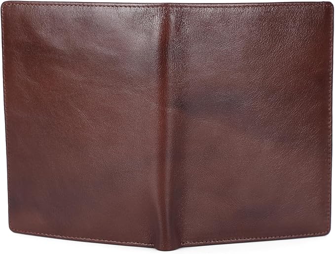 Polare Luxury RFID Blocking Leather Passport Holder Travel Wallet - Image 9