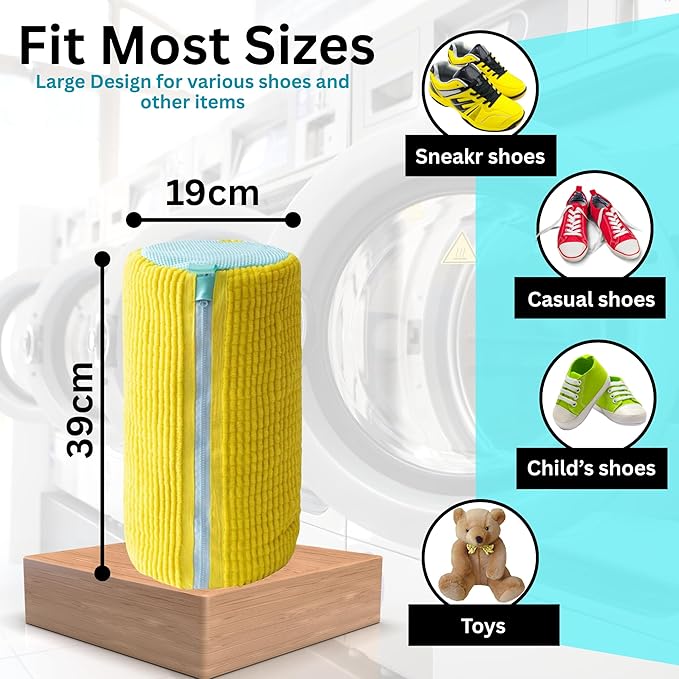 2-Pack Shoe Laundry Bags for Washer & Dryer – Reusable Sneaker laundry Bag - Image 3