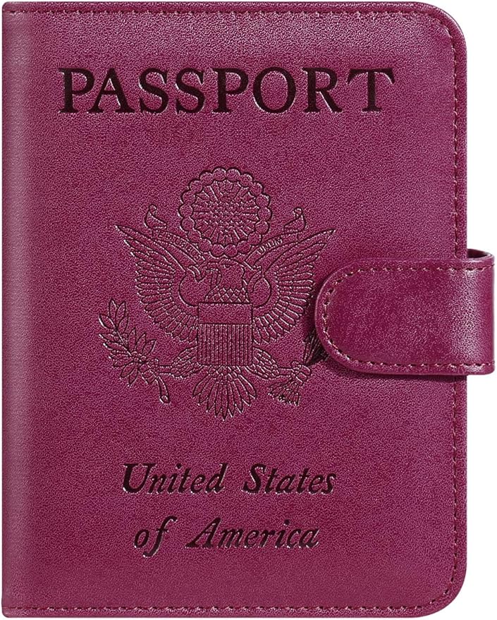 Passport Holder Cover Wallet RFID Blocking Leather Card Case Travel Accessories by PASCACOO