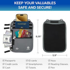 Neck Wallet – Travel Pouch and RFID Blocking Passport Holder - Image 2