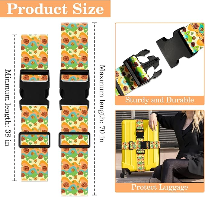 Luggage Straps for Suitcases TSA Approved, Luggage Identifiers for Suitcase - Image 2