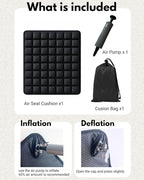 56 Air Cells Travel Cushion, 3D Inflatable Seat - Image 6