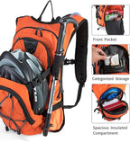 Hydration Backpack Pack with 2L Water Bladder 18L Hiking Backpack Women Men - Image 2