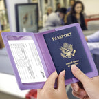 Passport and Vaccine Card Holder Cover Combo, Passport Case /Wallet - Image 2
