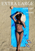 2 Pack Microfiber Lightweight Thin Beach Towel Sand Free Quick Dry Super - Image 3