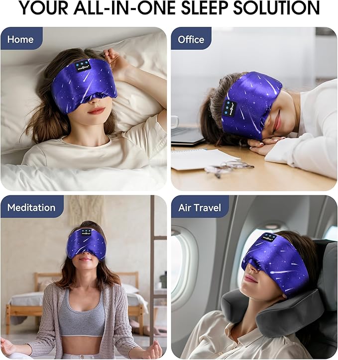 MUSICOZY Mulberry Silk Bluetooth Sleep Mask - Image 8