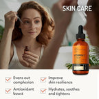 Eve Hansen Vitamin C Facial Serum - 76% Organic Antioxidant Serum for Face with Hyaluronic Acid, Vitamin E, and Aloe Vera - Hydrating and Rejuvenating Skin Care 2 Oz